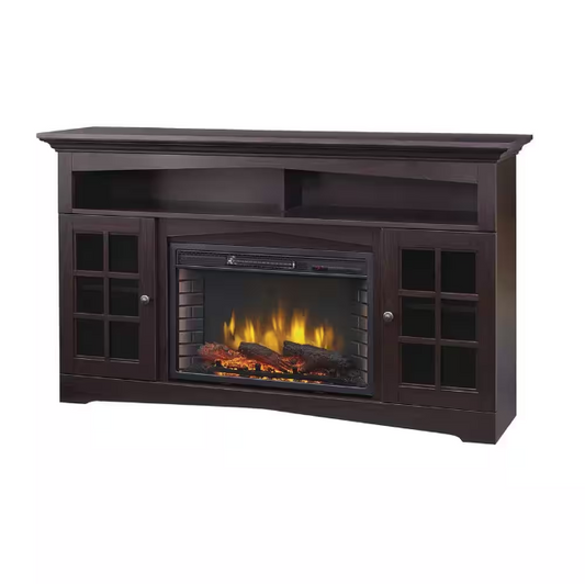 Electric Fireplace Avondale Grove 59 in. in Espresso,TV Stand